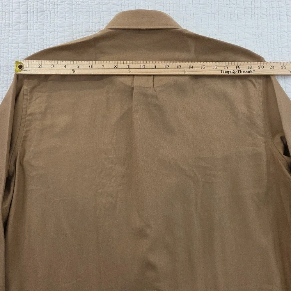 J.Crew Cotton-Cashmere Blend Shirt Mens XL Camel NWT CC100 NEW Preppy Old Money